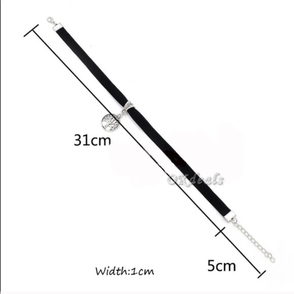 BOGO Sale!! 2 Gothic Crystal Heart Pendant Chokers - Picture 8 of 8